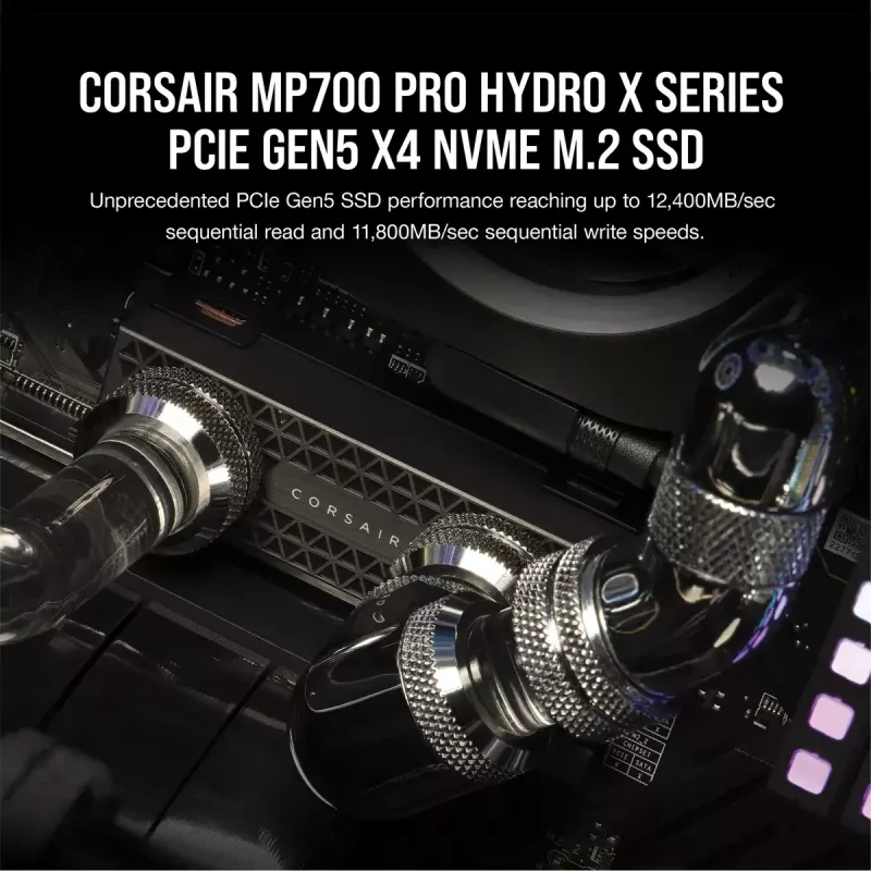 SSD Corsair 2 TB M.2 PCI Express 5.0 MP700 PRO Hydro X