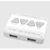 Dissipatore ad aria ASUS TUF GAMING TF120 ARGB WHITE EDITION — 3 ventole da 120 mm, 1900 giri/min, 29 dB, telecomando