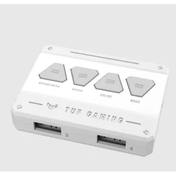 Dissipatore ad aria ASUS TUF GAMING TF120 ARGB WHITE EDITION — 3 ventole da 120 mm, 1900 giri/min, 29 dB, telecomando