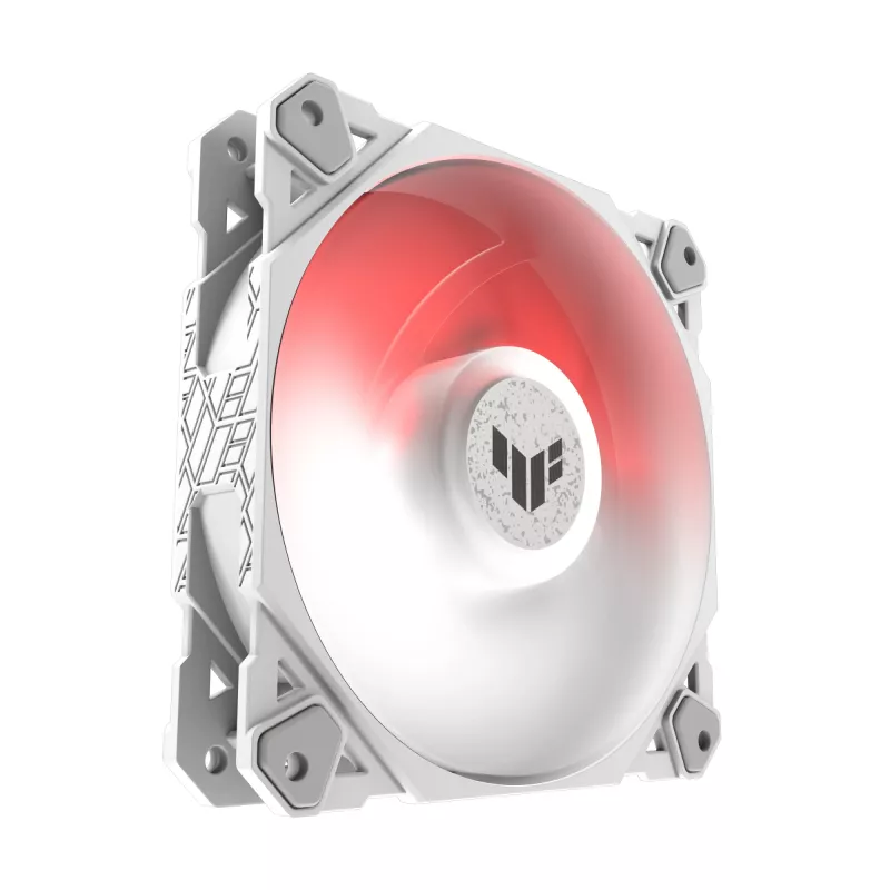 Dissipatore ad aria ASUS TUF GAMING TF120 ARGB WHITE EDITION — 3 ventole da 120 mm, 1900 giri/min, 29 dB, telecomando
