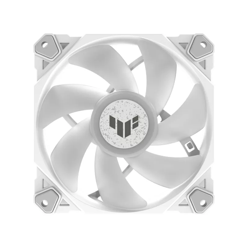 Dissipatore ad aria ASUS TUF GAMING TF120 ARGB WHITE EDITION — 3 ventole da 120 mm, 1900 giri/min, 29 dB, telecomando