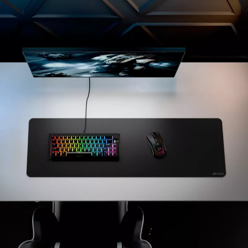 Tappetino mouse Glorious Gaming Glorious Mouse Pad 2 Large Extended - senza bordi - nero