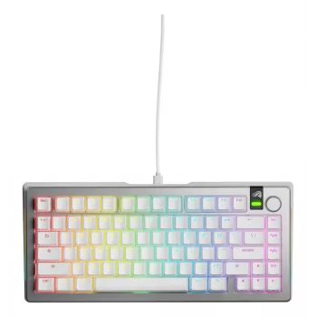 Tastiera meccanica Gaming GLORIOUS GMMK 3 PRO 75% cablata USB QWERTY RGB argento (US)