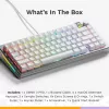 Glorious GMMK 3 Pro 75% tastiera gaming custom, pre-built, cablata, switch Fox, ANSI (US), argento