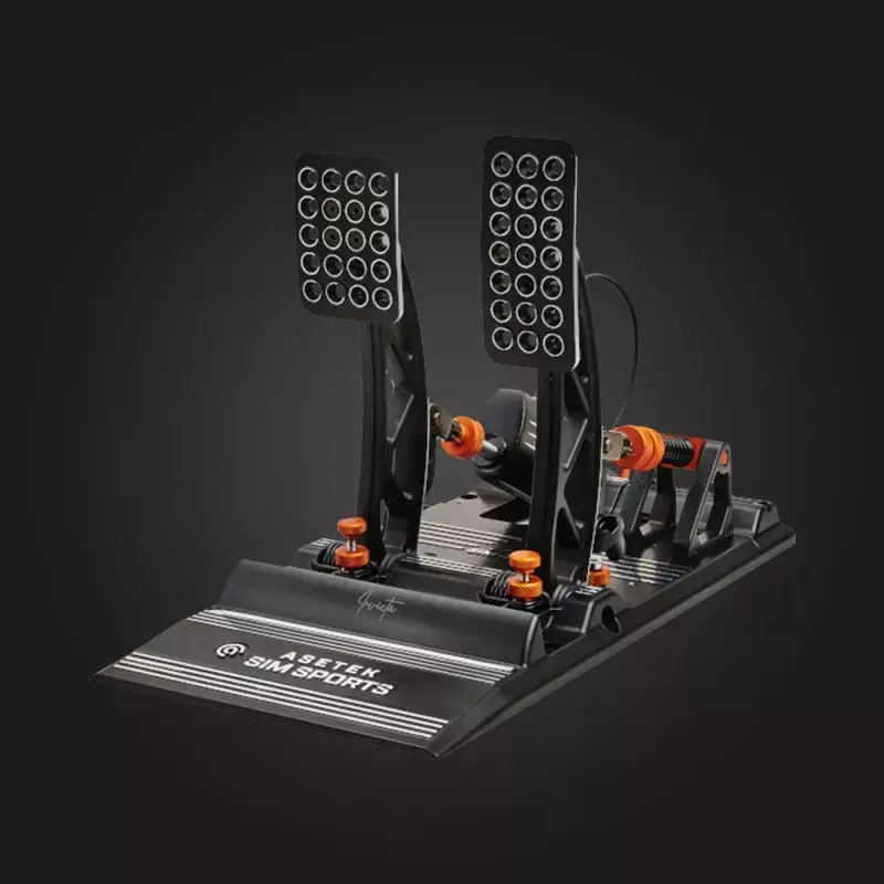 Asetek SimSports Invicta set pedali acceleratore e freno per sim racing 40-010-0000001