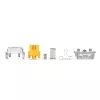 Glorious Gaming Glorious Panda HE Switches - 36 pezzi, interruttori per tastiera, policarbonato (PC), traslucido, giallo