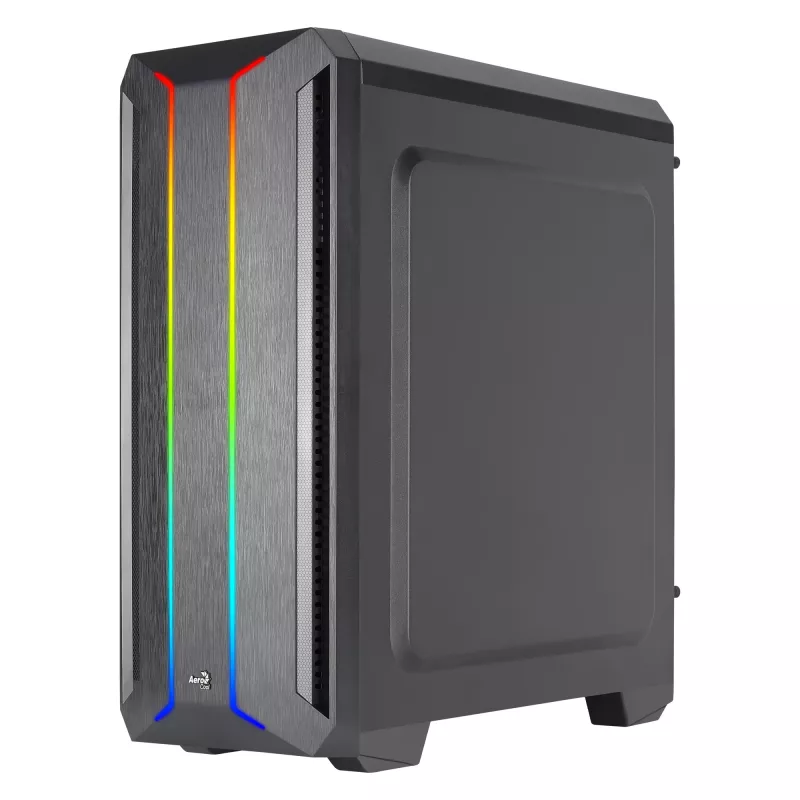 Case PC Aerocool SKYLINEV2BK ATX doppio pannello frontale LED ventola ARGB 12 cm nero