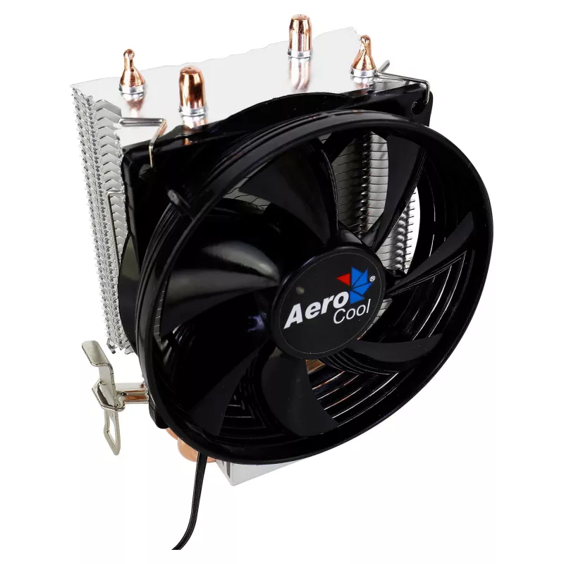 Dissipatore CPU AEROCOOL VERKHO2 con ventola da 90 mm, cuscinetto idraulico, 800–2000 RPM, 110 W TDP, supporto multi-socket