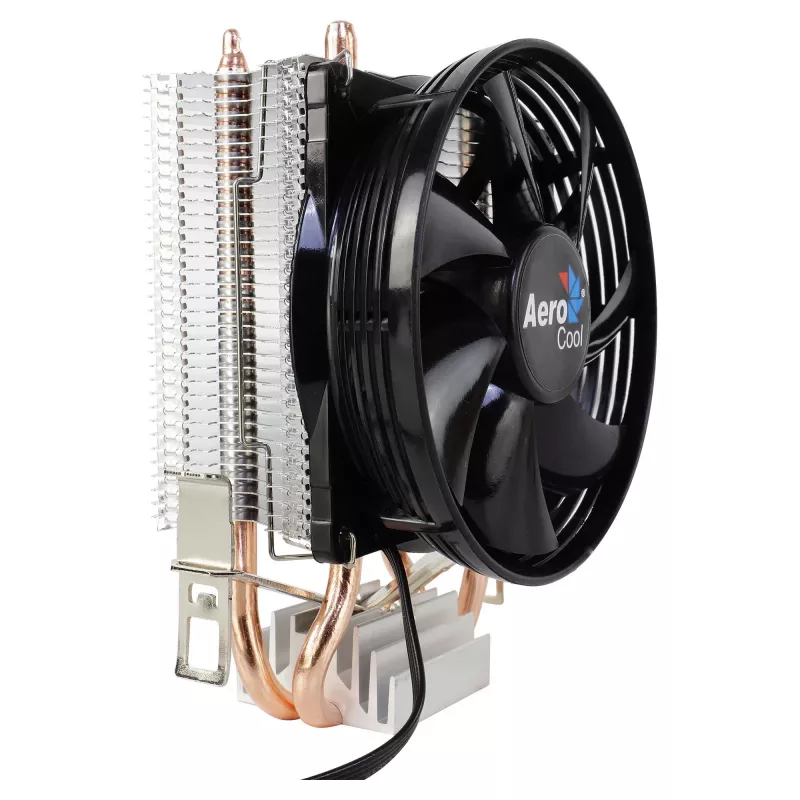 Dissipatore CPU AEROCOOL VERKHO2 con ventola da 90 mm, cuscinetto idraulico, 800–2000 RPM, 110 W TDP, supporto multi-socket
