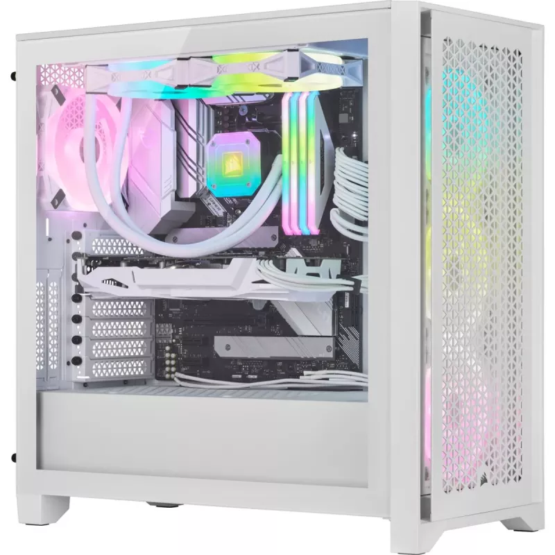 Case Midi Tower CORSAIR - Icue 4000d RGB bianco