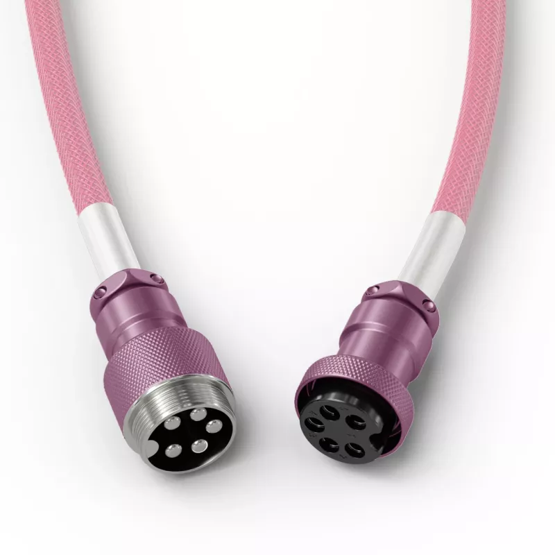 Cavo a spirale USB GLORIOUS GMMK Pixel Pink 1,5 m – cavo a spirale rimovibile per tastiere