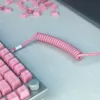 Cavo a spirale USB GLORIOUS GMMK Pixel Pink 1,5 m – cavo a spirale rimovibile per tastiere