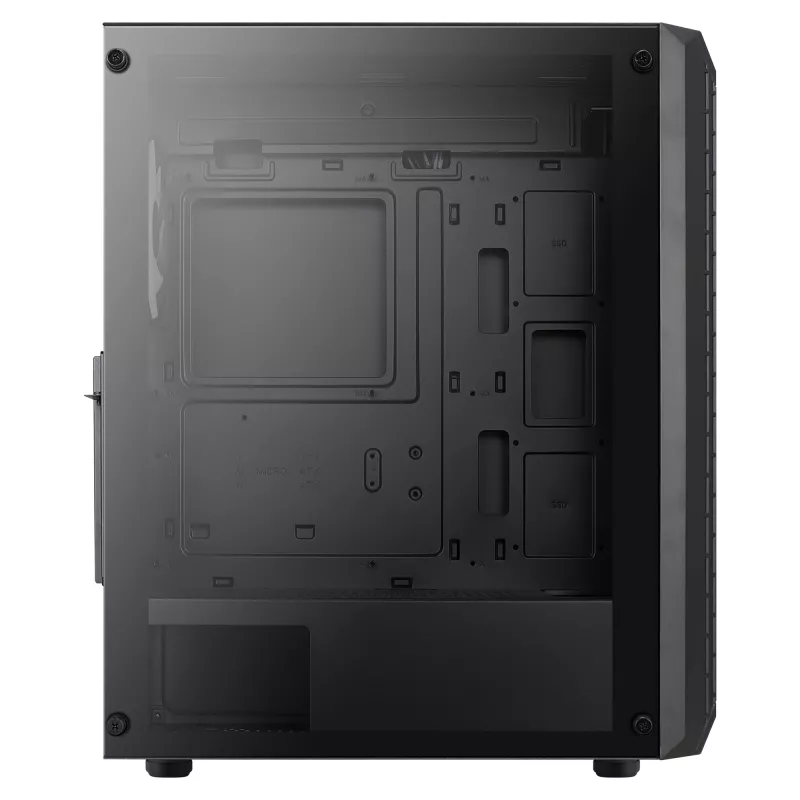 Case Gaming ATX Aerocool BEAMBKV2 4 ventole 12 cm FRGB Nero