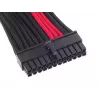 SilverStone SST-PP07-MBBR cavo di prolunga ATX a 24 pin, 0,3 m, nero/rosso