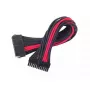 SilverStone SST-PP07-MBBR cavo di prolunga ATX a 24 pin, 0,3 m, nero/rosso