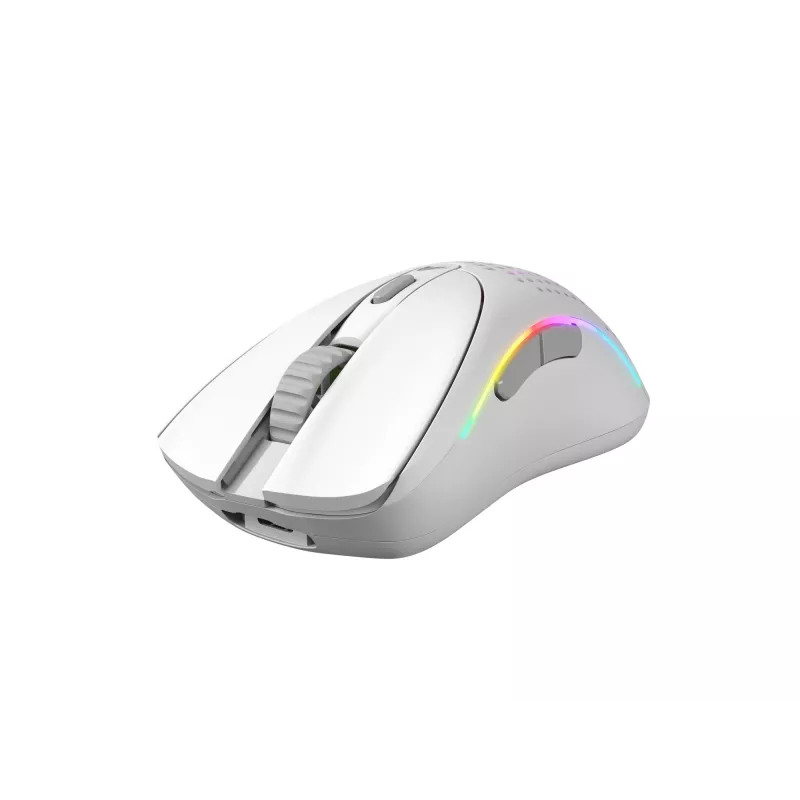 Mouse Glorious Gaming Glorious Model D 2 Wireless - bianco opaco, per destrorsi, RF Wireless, 19000 DPI, bianco