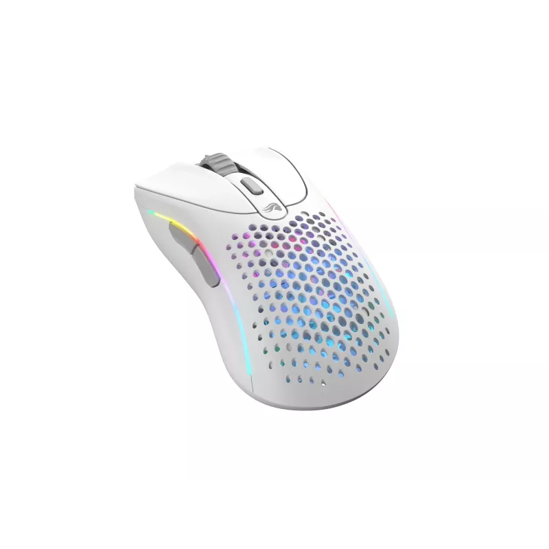 Mouse Glorious Gaming Glorious Model D 2 Wireless - bianco opaco, per destrorsi, RF Wireless, 19000 DPI, bianco