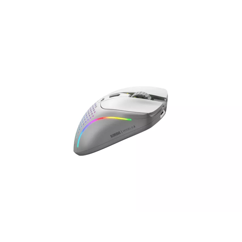Mouse Glorious Gaming Glorious Model D 2 Wireless - bianco opaco, per destrorsi, RF Wireless, 19000 DPI, bianco