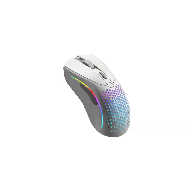 Mouse Glorious Gaming Glorious Model D 2 Wireless - bianco opaco, per destrorsi, RF Wireless, 19000 DPI, bianco