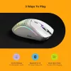 Mouse Glorious Gaming Glorious Model D 2 Wireless - bianco opaco, per destrorsi, RF Wireless, 19000 DPI, bianco