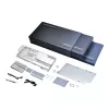 Waterblock + backplate Phanteks Glacier G40 acrilico rame grigio trasparente
