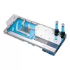Waterblock + backplate Phanteks Glacier G40 acrilico rame grigio trasparente