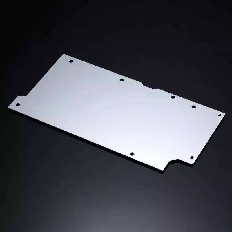 Waterblock + backplate Phanteks Glacier G40 acrilico rame grigio trasparente