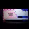 Waterblock + backplate Phanteks Glacier G40 acrilico rame grigio trasparente