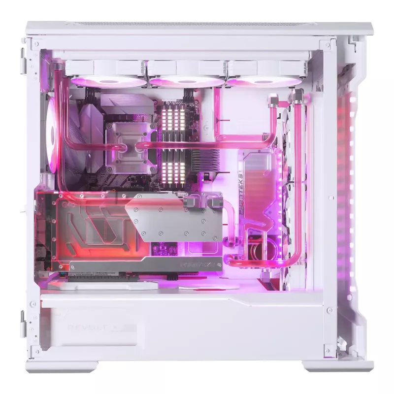 Waterblock + backplate Phanteks Glacier G40 acrilico rame grigio trasparente