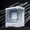 Case per computer Jonsbo D400 Midi Tower ATX Tempered Glass – bianco