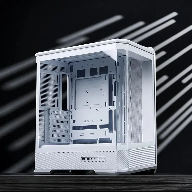 Case per computer Jonsbo D400 Midi Tower ATX Tempered Glass – bianco