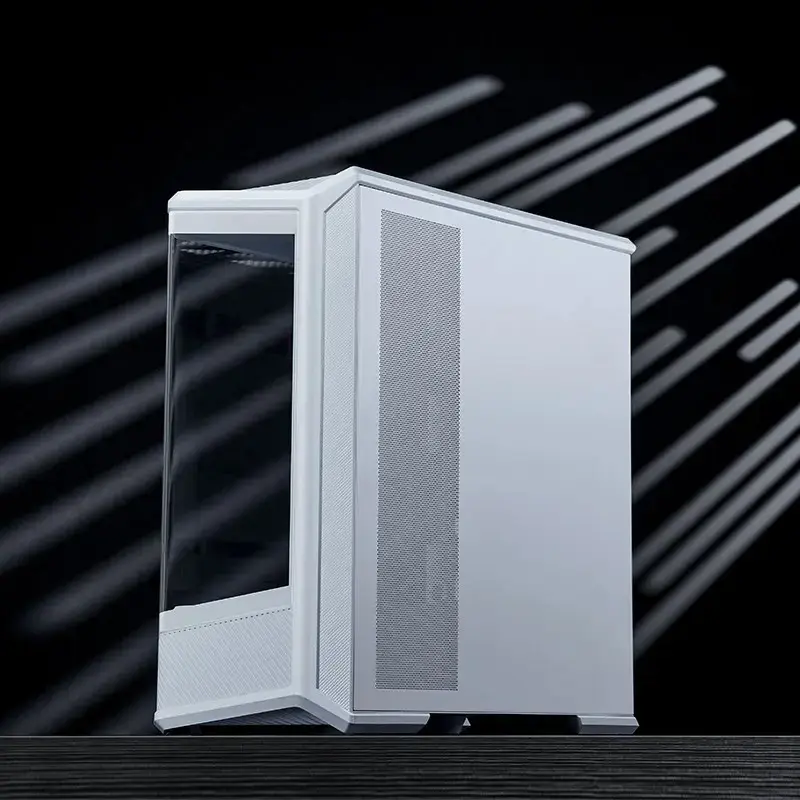 Case per computer Jonsbo D400 Midi Tower ATX Tempered Glass – bianco