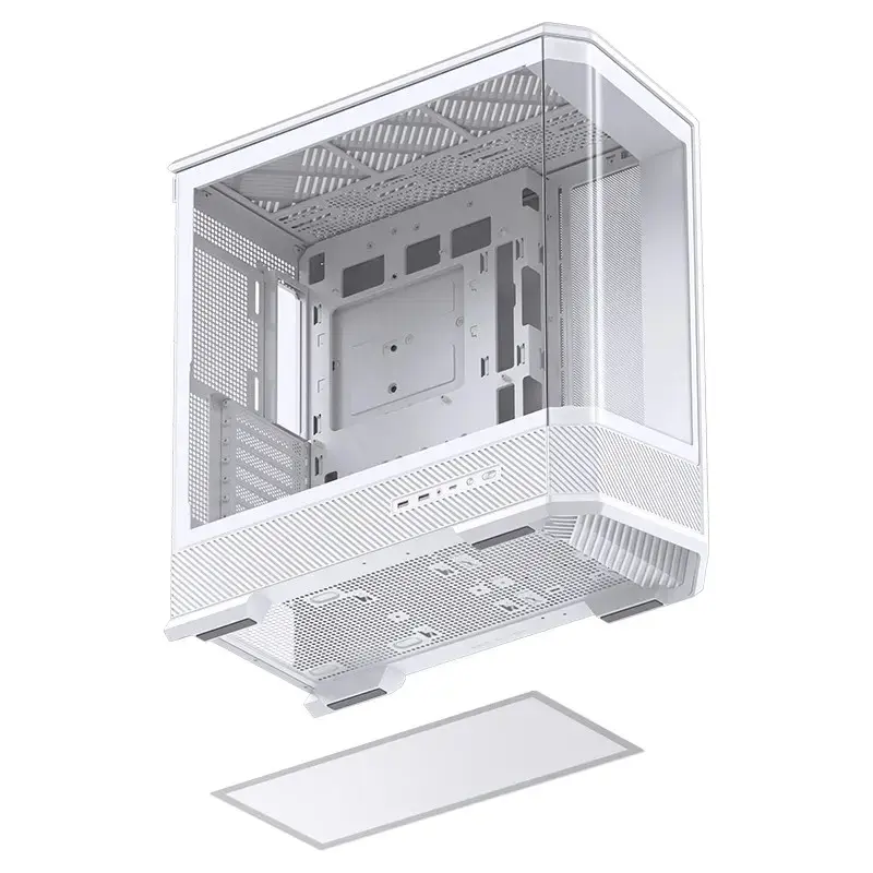 Case per computer Jonsbo D400 Midi Tower ATX Tempered Glass – bianco