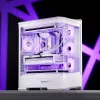 Case per computer Jonsbo D400 Midi Tower ATX Tempered Glass – bianco