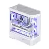 Case per computer Jonsbo D400 Midi Tower ATX Tempered Glass – bianco