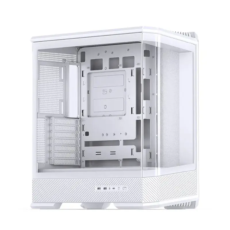 Case per computer Jonsbo D400 Midi Tower ATX Tempered Glass – bianco