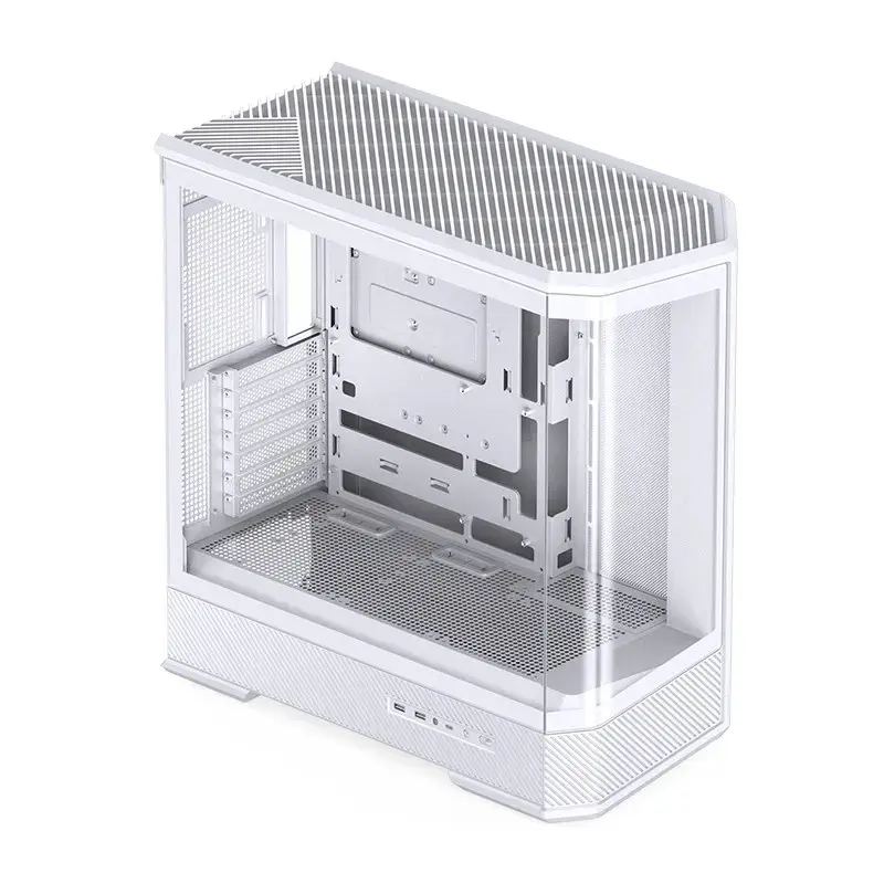 Case per computer Jonsbo D400 Midi Tower ATX Tempered Glass – bianco