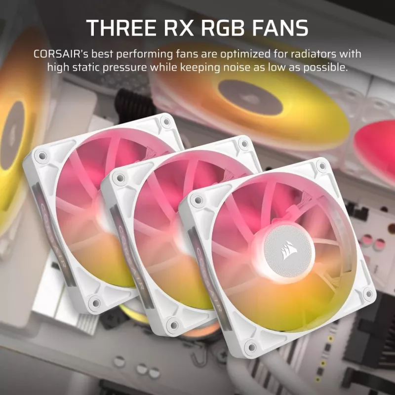 CORSAIR dissipatore CPU - Icue Link Titan 360 Rx RGB dissipatore a liquido AIO - bianco