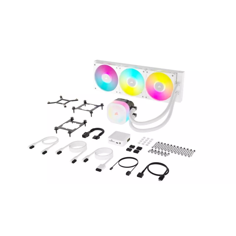 CORSAIR dissipatore CPU - Icue Link Titan 360 Rx RGB dissipatore a liquido AIO - bianco