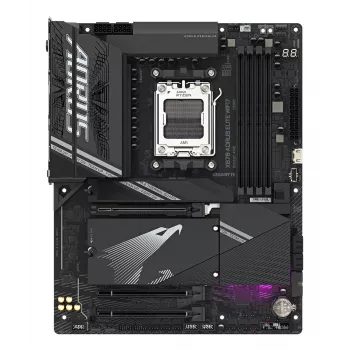 GIGABYTE X870 AORUS ELITE WIFI7 scheda madre - supporta CPU AMD Ryzen 9000, VRM 16+2+2 fasi, fino a 8000MHz DDR5 (OC), 3xPCIe 5.0 + 1xPCIe 4.0, Wi-Fi 7, 2.5GbE LAN, USB 4