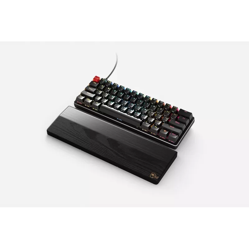 Poggiapolsi in legno per tastiera Glorious PC Gaming Race GV-75-DARK nero