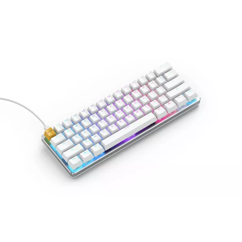 Glorious Gaming GMMK tastiera USB QWERTY US International argento, bianco