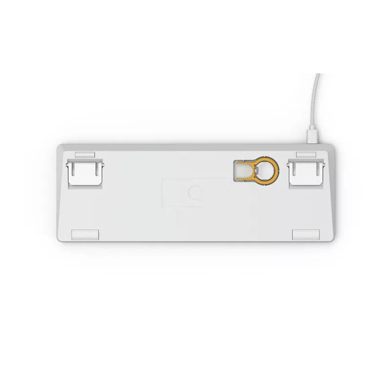 Glorious Gaming GMMK tastiera USB QWERTY US International argento, bianco