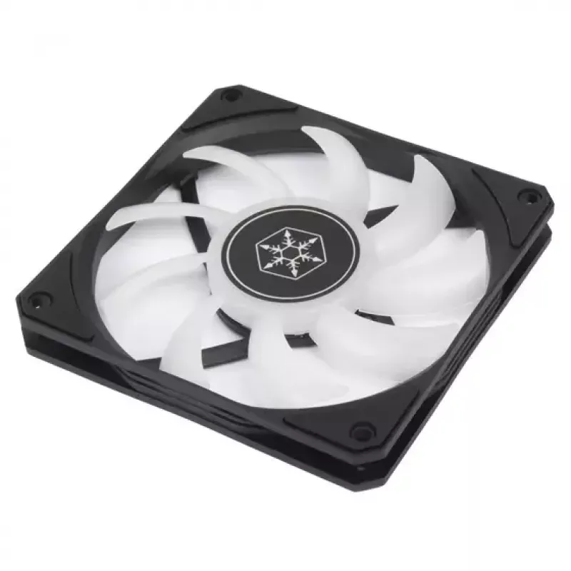 Dissipatore ad aria Silverstone Air Slimmer 120 12 cm nero trasparente