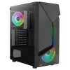 Aerocool SCAPEBKV3 case gaming ATX frontale RGB LED vetro temperato 3x ventole ARGB nero
