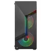 Aerocool SCAPEBKV3 case gaming ATX frontale RGB LED vetro temperato 3x ventole ARGB nero