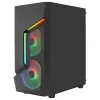 Aerocool SCAPEBKV3 case gaming ATX frontale RGB LED vetro temperato 3x ventole ARGB nero