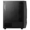 Aerocool SCAPEBKV3 case gaming ATX frontale RGB LED vetro temperato 3x ventole ARGB nero