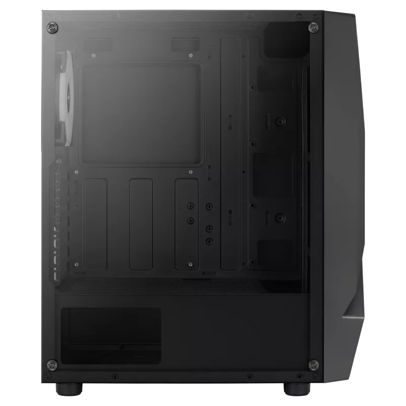 Aerocool SCAPEBKV3 case gaming ATX frontale RGB LED vetro temperato 3x ventole ARGB nero