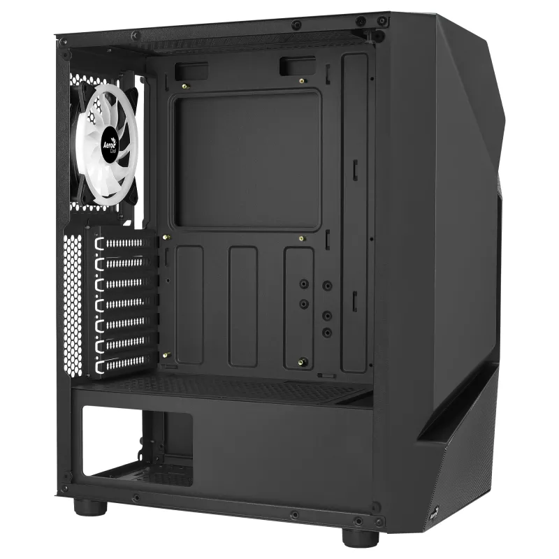 Aerocool SCAPEBKV3 case gaming ATX frontale RGB LED vetro temperato 3x ventole ARGB nero